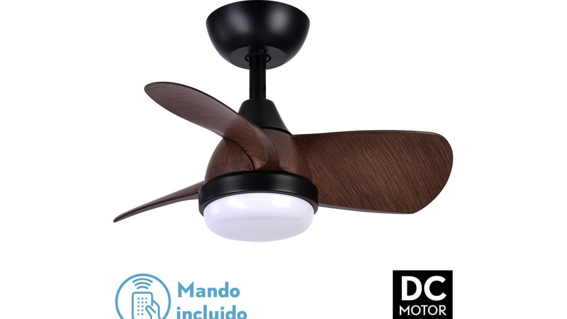 Ventilador motor DC blanco madera 60cm y diferentes decoraciones.: catálogos de Iluminación Raquel Ventilador motor DC blanco madera 60cm y diferentes decoraciones.: catálogos de Iluminación Raquel
