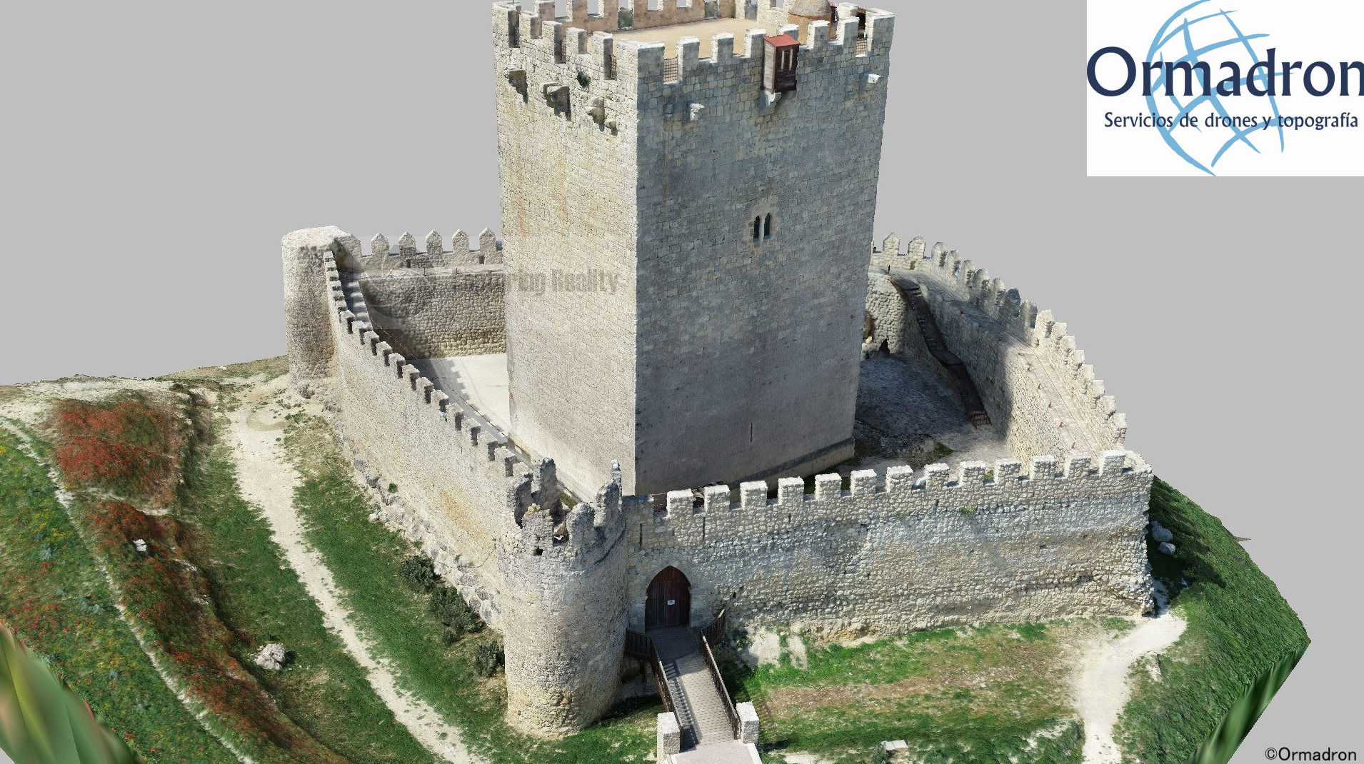 Modelo 3d castillo de Tiedra Modelo 3d castillo de Tiedra