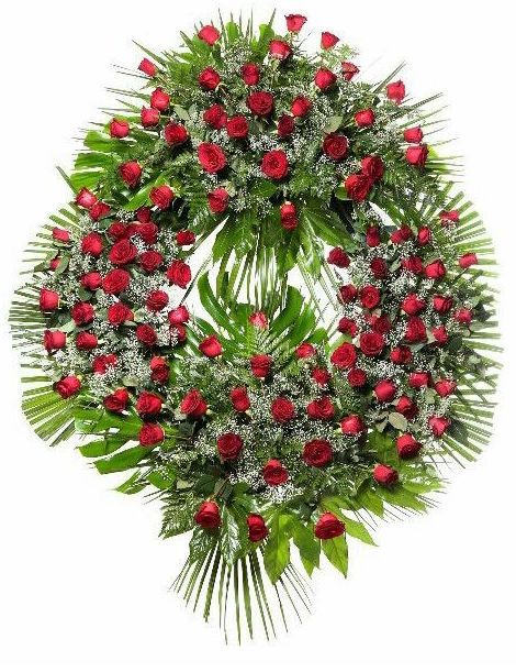 Corona funeraria de Rosas Rojas Corona funeraria de Rosas Rojas