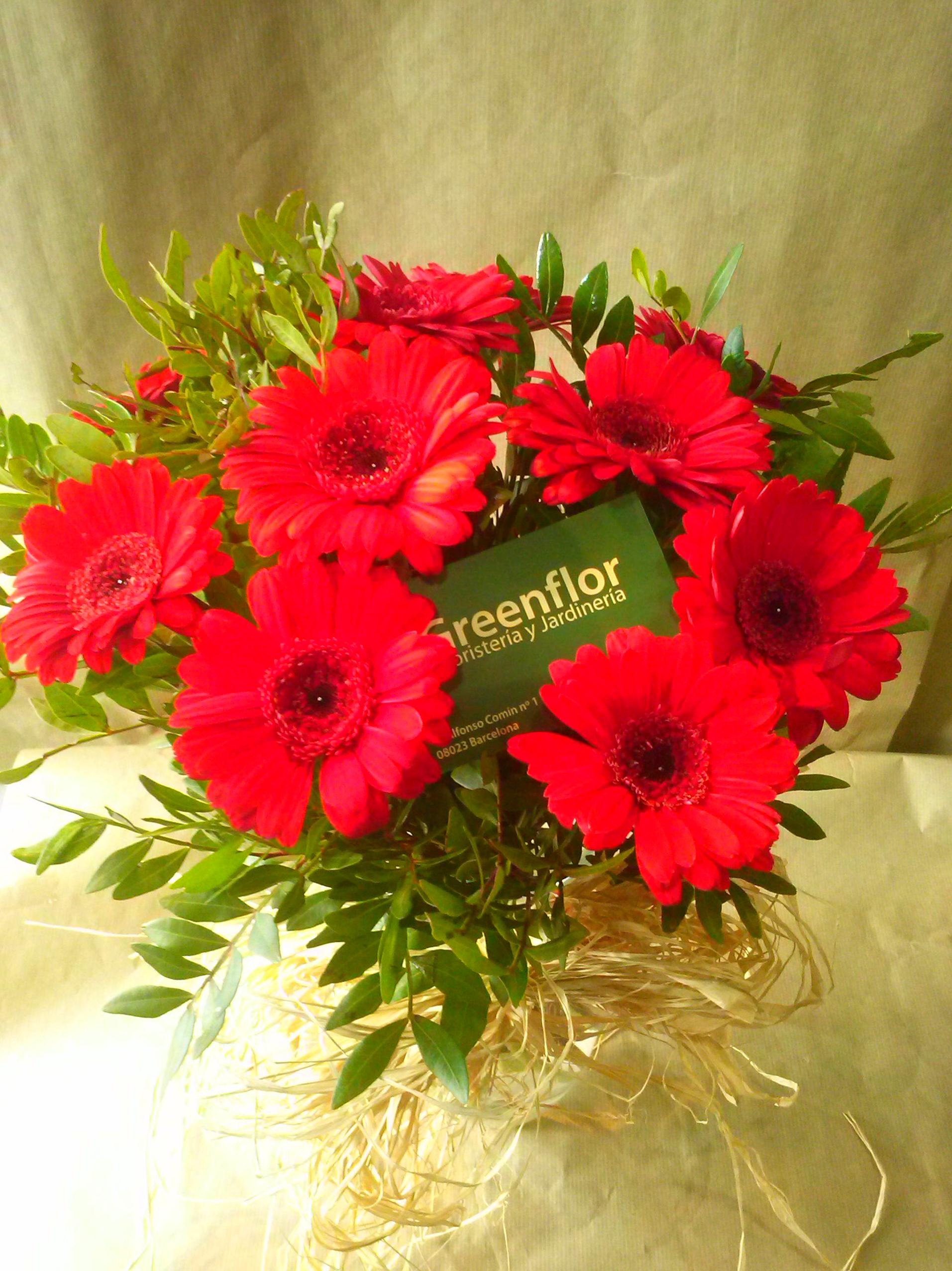 Bouquet de gerberas.: Productos y servicios de Greenflor Bouquet de gerberas.: Productos y servicios de Greenflor