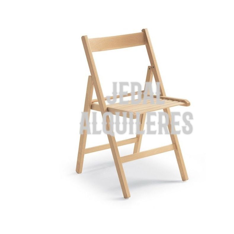 Silla plegable madera: Catálogo de Jedal Alquileres Silla plegable madera: Catálogo de Jedal Alquileres