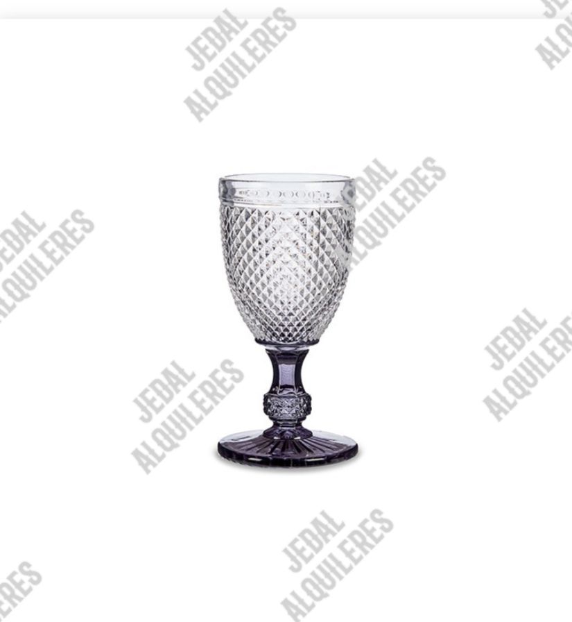 Copa diamante transparente con pie gris: Catálogo de Jedal Alquileres Copa diamante transparente con pie gris: Catálogo de Jedal Alquileres