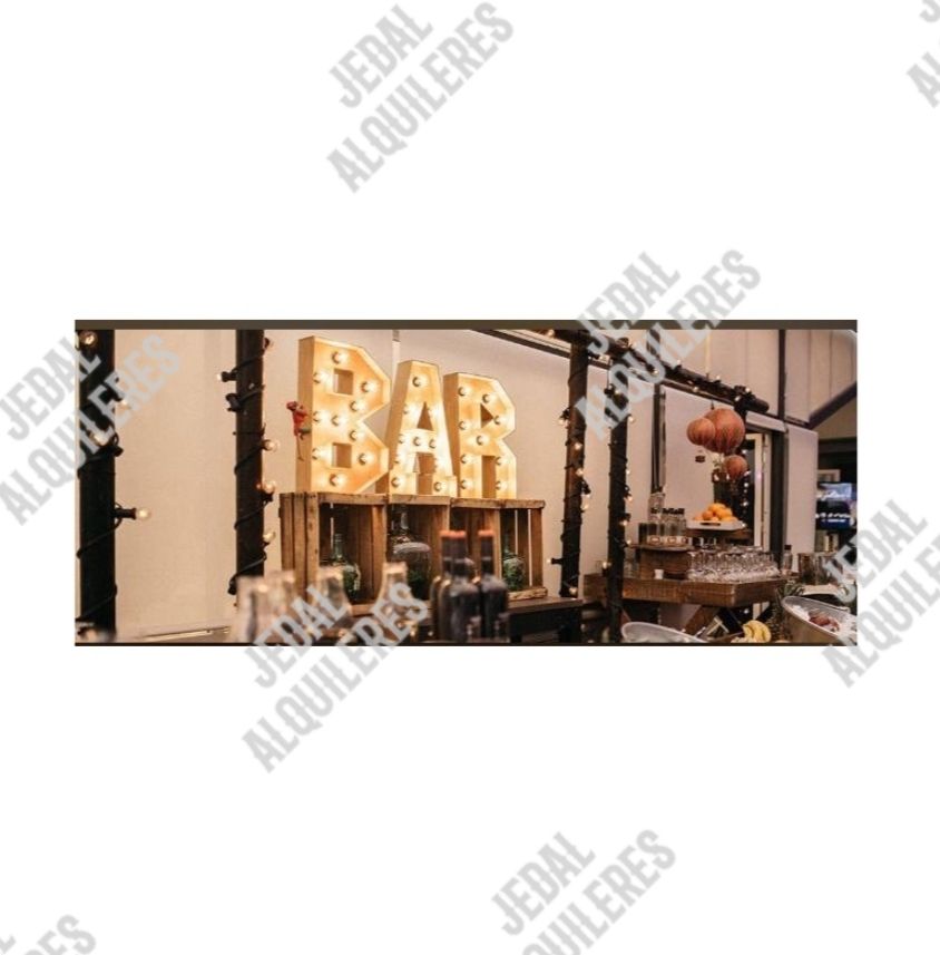 Letras de madera con luz: Catálogo de Jedal Alquileres Letras de madera con luz: Catálogo de Jedal Alquileres
