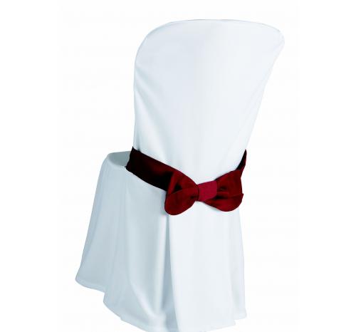 FUNDA BLANCA CON LAZO BURDEOS FUNDA BLANCA CON LAZO BURDEOS