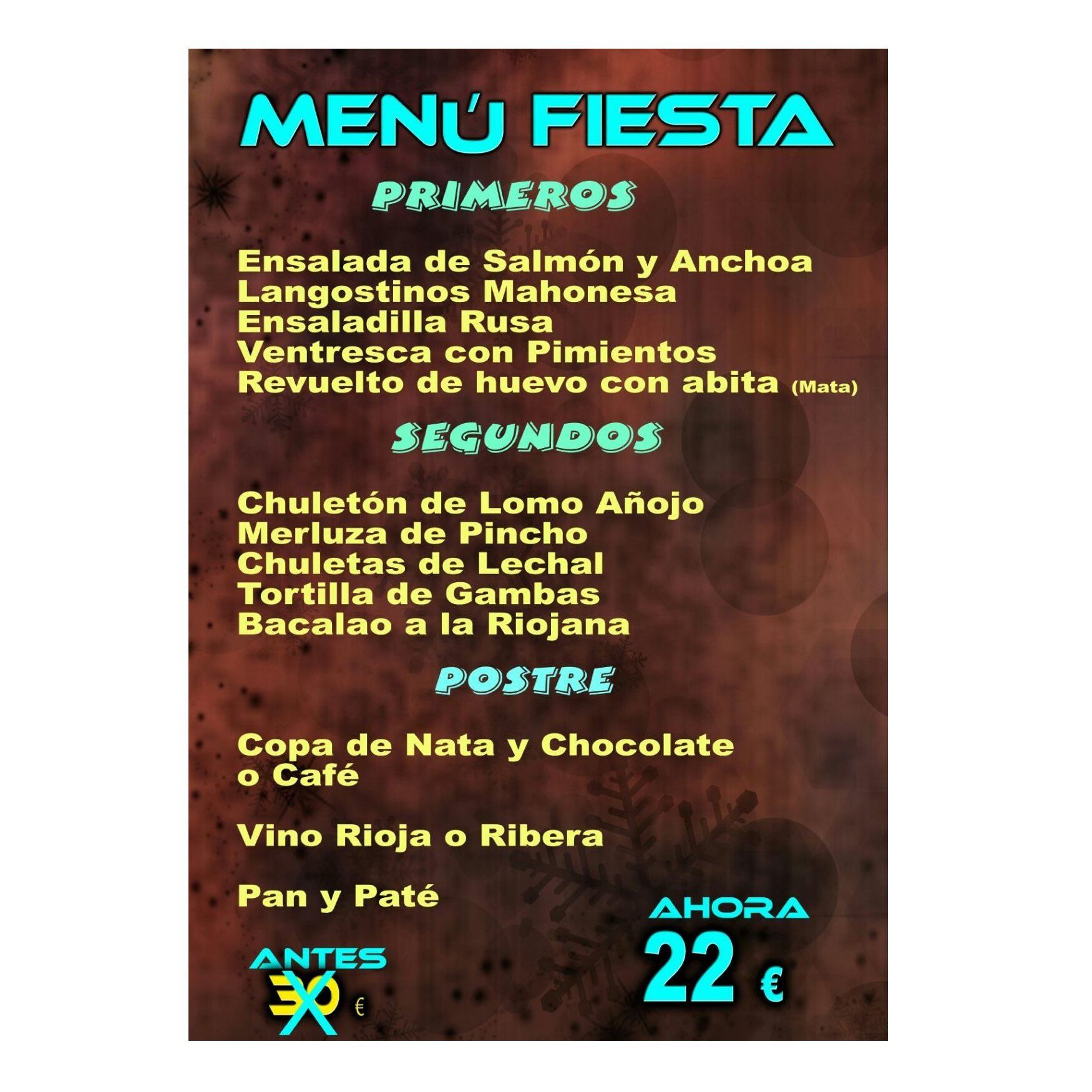 Menú de fiesta: Especialidades de Restaurante Bodegón Ciri Menú de fiesta: Especialidades de Restaurante Bodegón Ciri