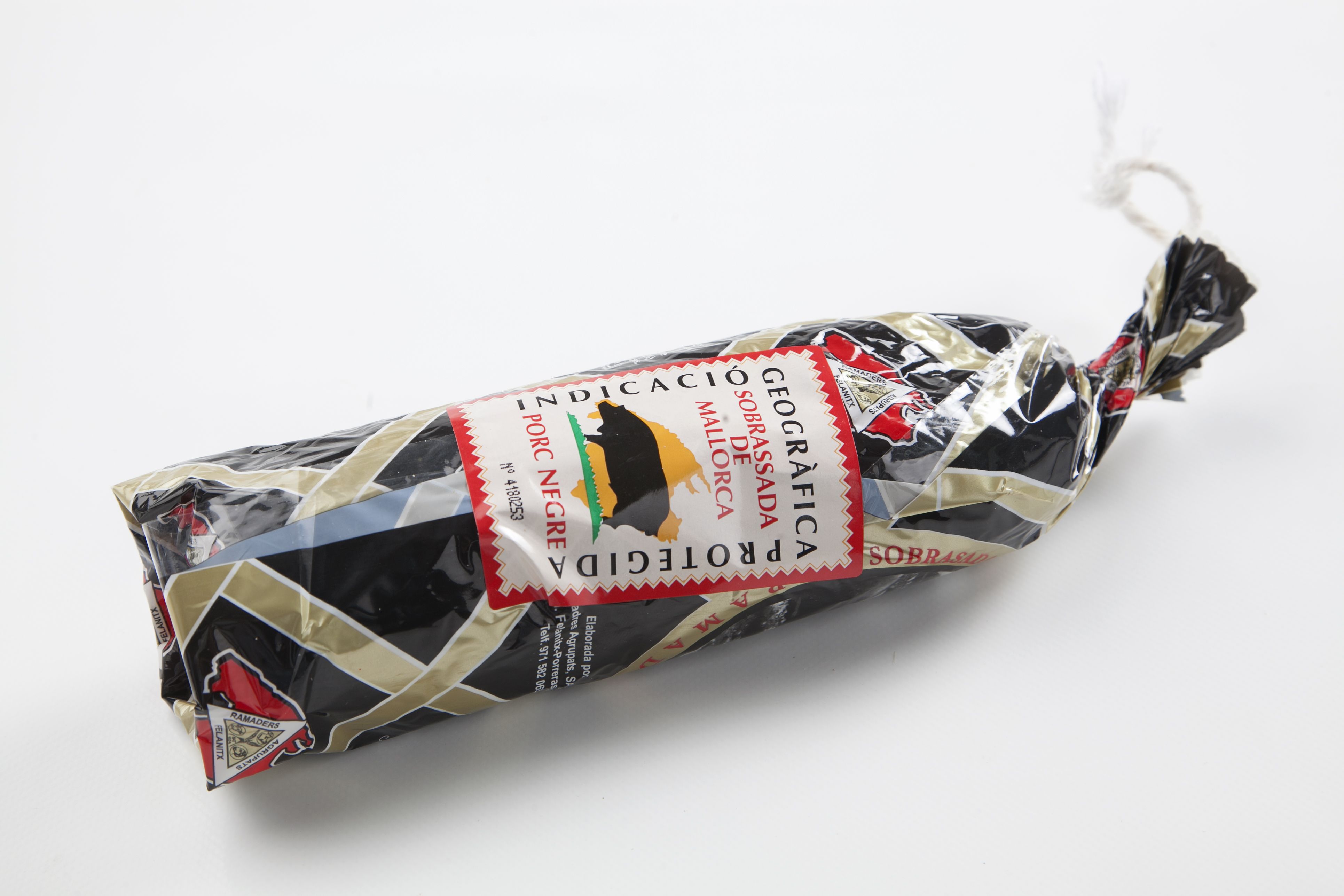 Sobrasada de Mallorca de Cerdo Negro Mallorquín 0,400-0,475 Kg: de Ramaders Agrupats Sobrasada de Mallorca de Cerdo Negro Mallorquín 0,400-0,475 Kg: de Ramaders Agrupats