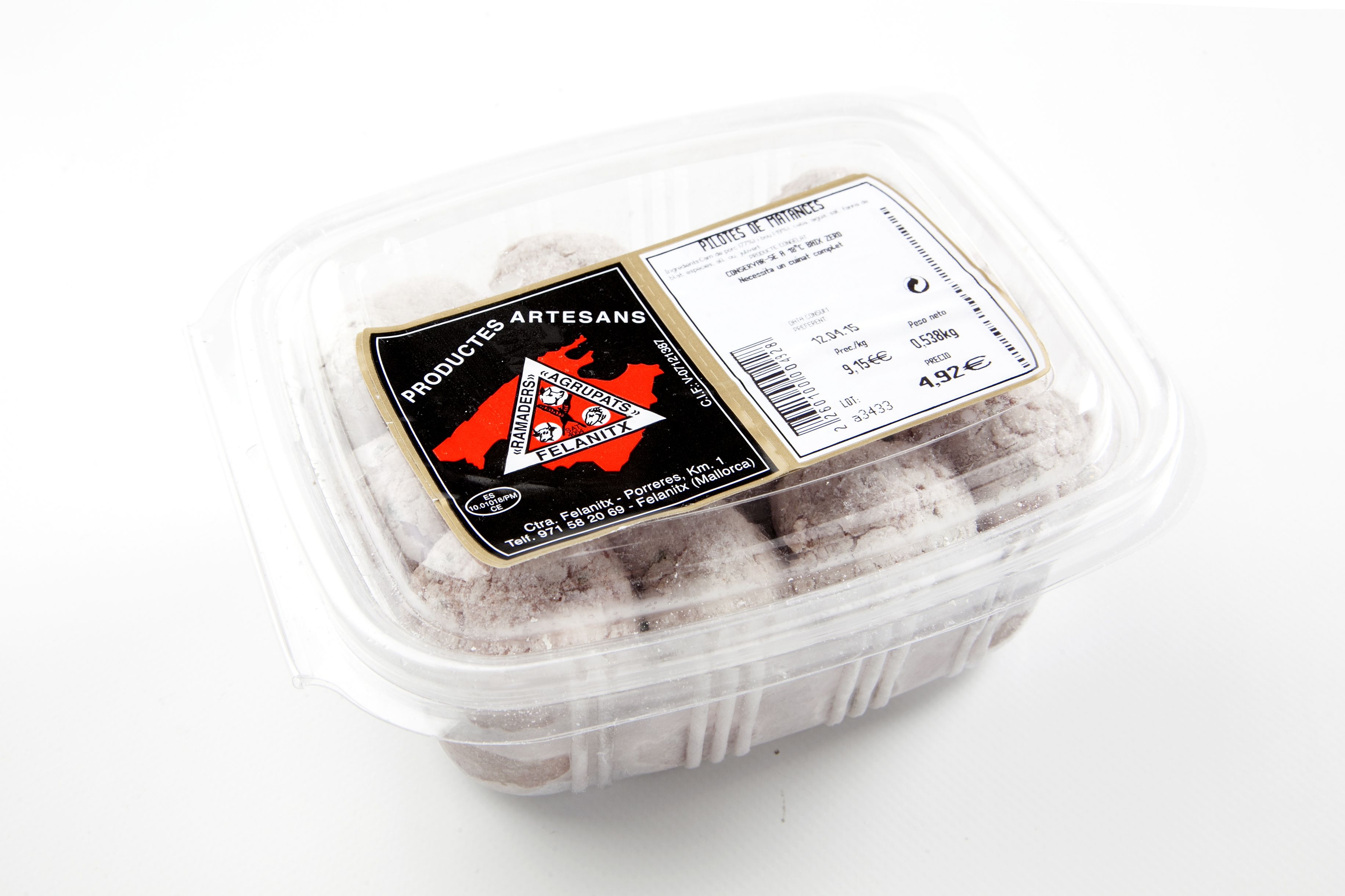 ALBONDIGAS DE MATANZAS (0,5KG): de Ramaders Agrupats ALBONDIGAS DE MATANZAS (0,5KG): de Ramaders Agrupats
