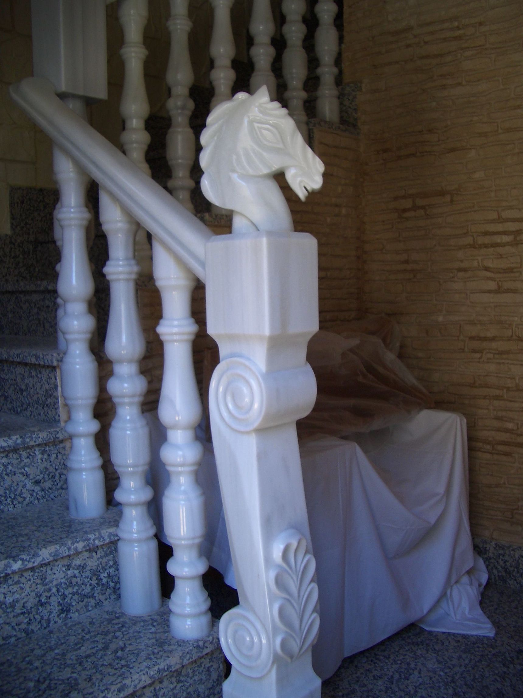 Baranda escalera en Blanco Mácael Baranda escalera en Blanco Mácael