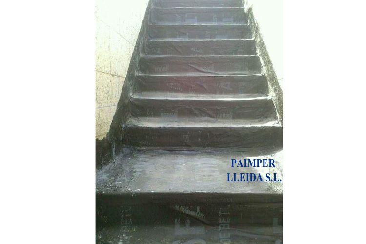 Impermeabilización de escaleras