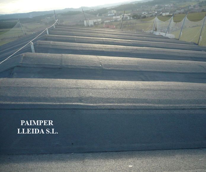 Impermeabilización finalizada. Impermeabilización finalizada.
