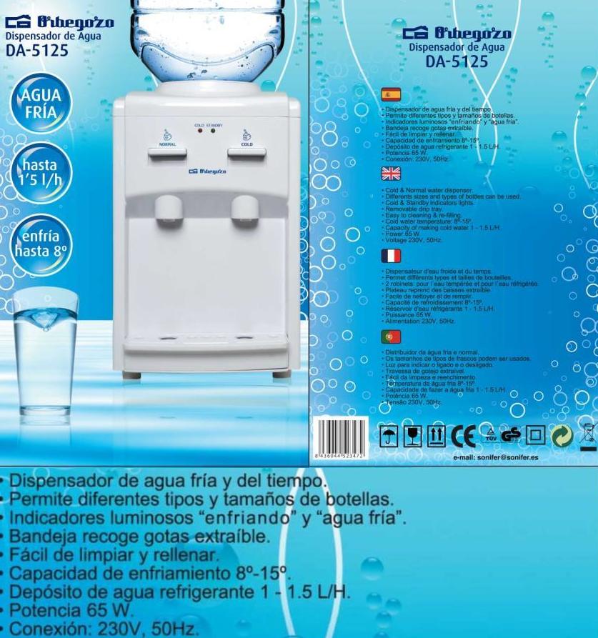 DISPENSADOR AGUA ORBEGOZO DA5125 (1-1,5/L) ---46€: Productos y Ofertas de Don Electrodomésticos Tienda online DISPENSADOR AGUA ORBEGOZO DA5125 (1-1,5/L) ---46€: Productos y Ofertas de Don Electrodomésticos Tienda online