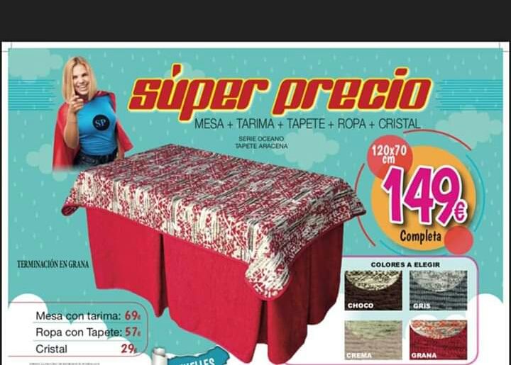 Mesas camilla: Productos y Ofertas de Don Electrodomésticos Tienda online Mesas camilla: Productos y Ofertas de Don Electrodomésticos Tienda online