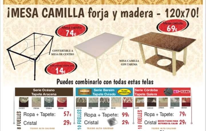 Mesas camilla: Productos y Ofertas de Don Electrodomésticos Tienda online Mesas camilla: Productos y Ofertas de Don Electrodomésticos Tienda online