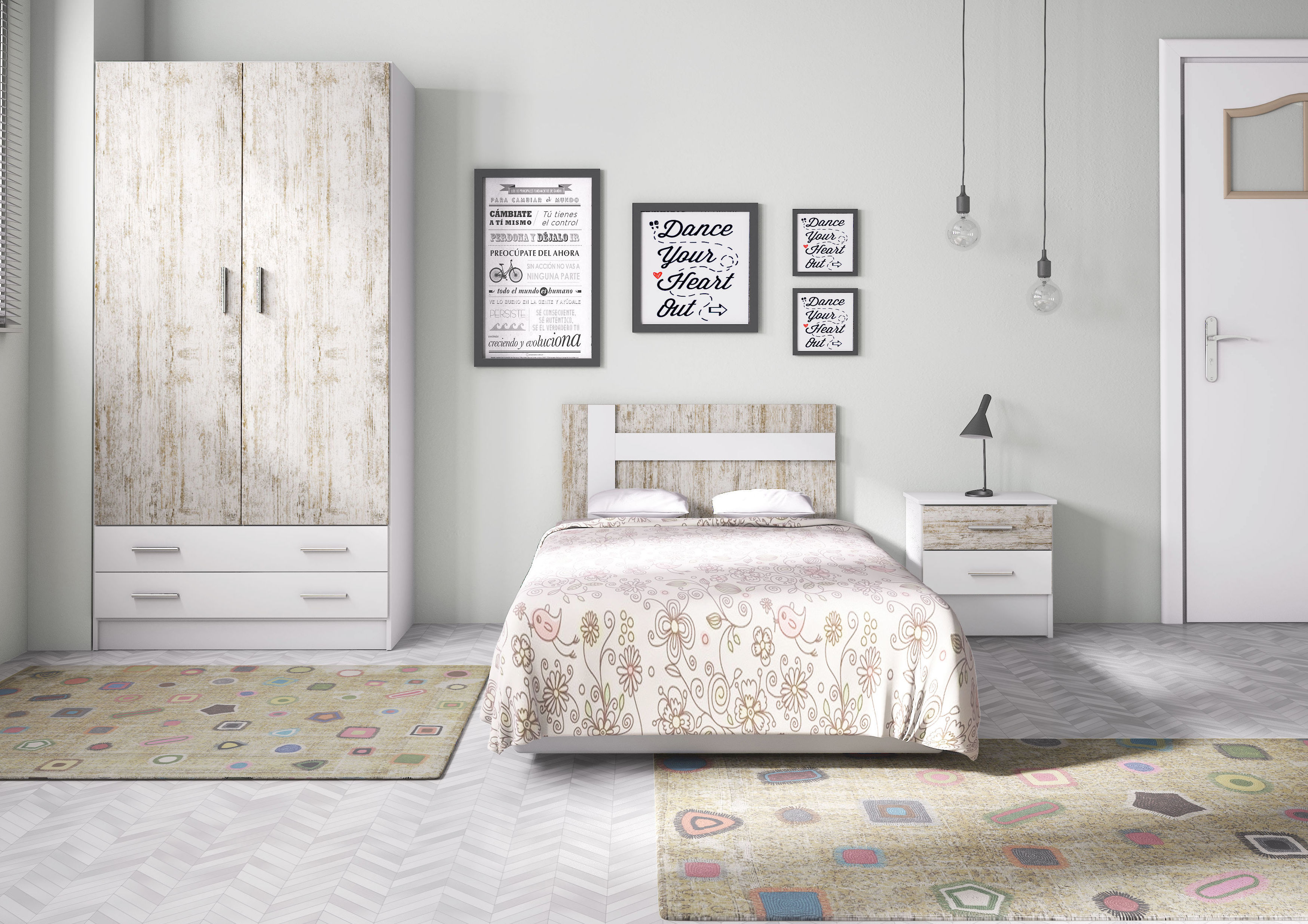 Dormitorio Juvenil Blanco-Vintage ---231€: Productos y Ofertas de Don Electrodomésticos Tienda online Dormitorio Juvenil Blanco-Vintage ---231€: Productos y Ofertas de Don Electrodomésticos Tienda online