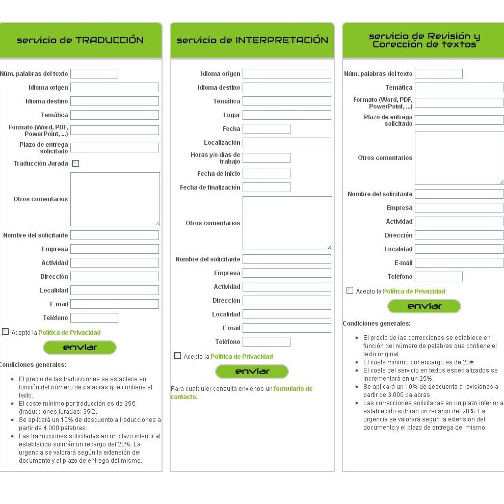 Solicite presupuesto: Servicios de Traducciones Elche, S.L. Solicite presupuesto: Servicios de Traducciones Elche, S.L.