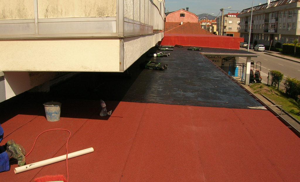 Terraza con impermeabilziación monocapa vista Terraza con impermeabilziación monocapa vista