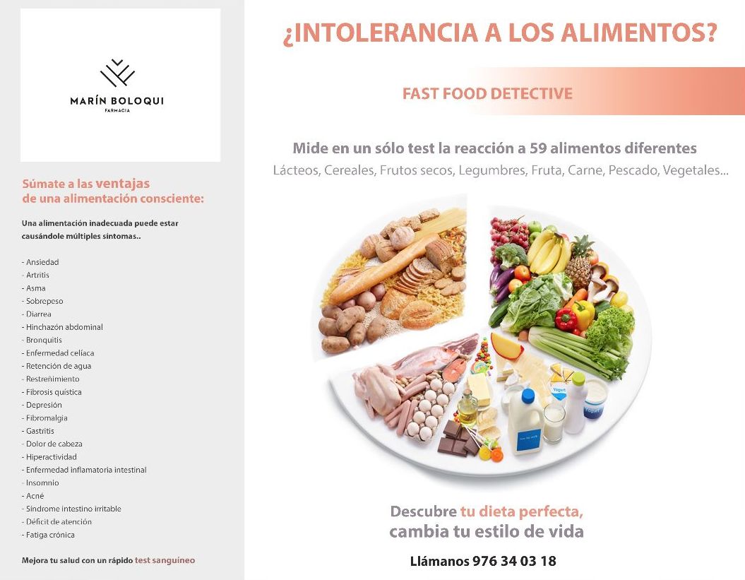 Intolerancia a Alimentos: Servicios de Farmacia Marín Boloqui Intolerancia a Alimentos: Servicios de Farmacia Marín Boloqui