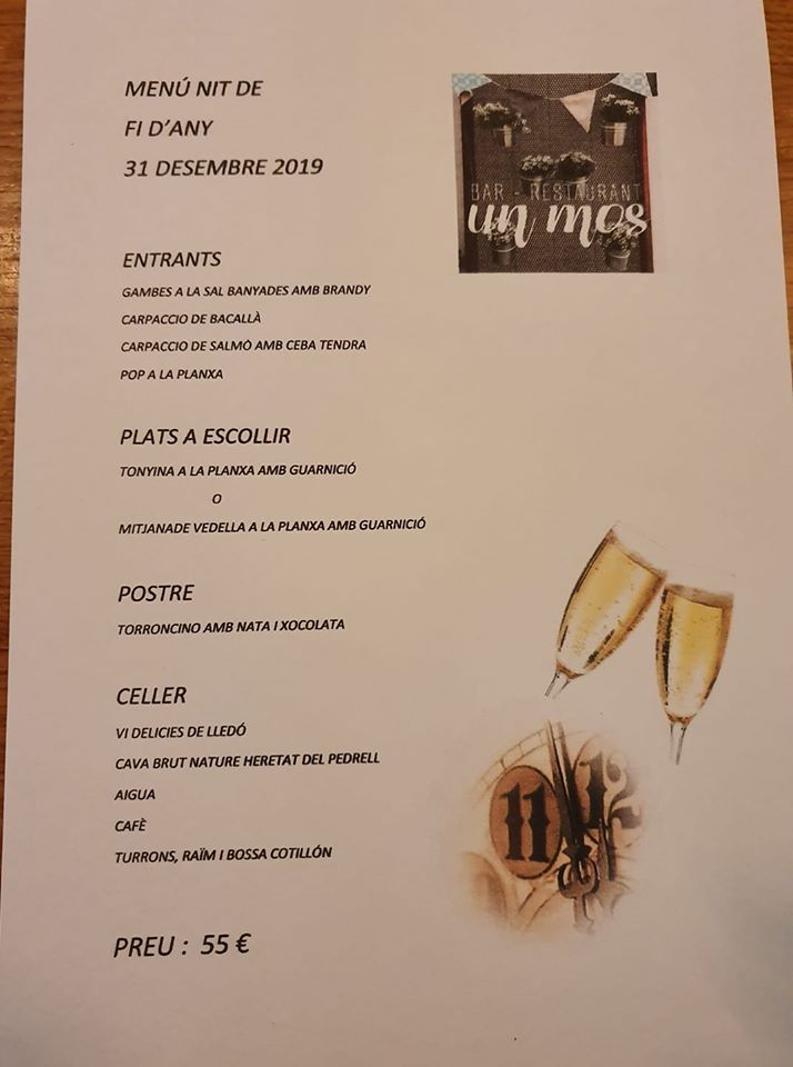 Menús y reservas: Oferta de Bar Restaurant Un Mos Menús y reservas: Oferta de Bar Restaurant Un Mos