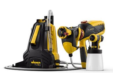 Sistema pulverizador universal W 990 FLEXiO en almacén de pinturas en ciudad lineal. Sistema pulverizador universal W 990 FLEXiO en almacén de pinturas en ciudad lineal.