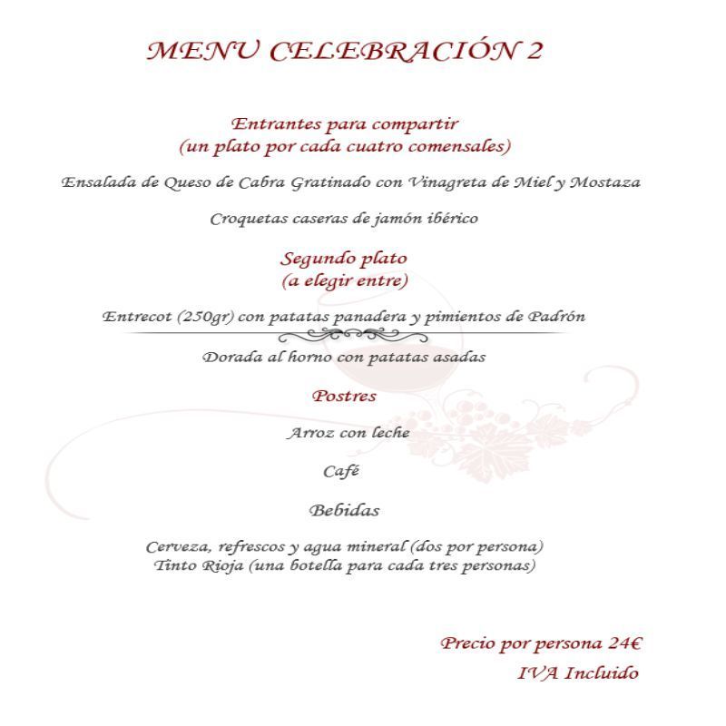 Menús celebraciones 2021: de Restaurante Taberna Vinare Menús celebraciones 2021: de Restaurante Taberna Vinare