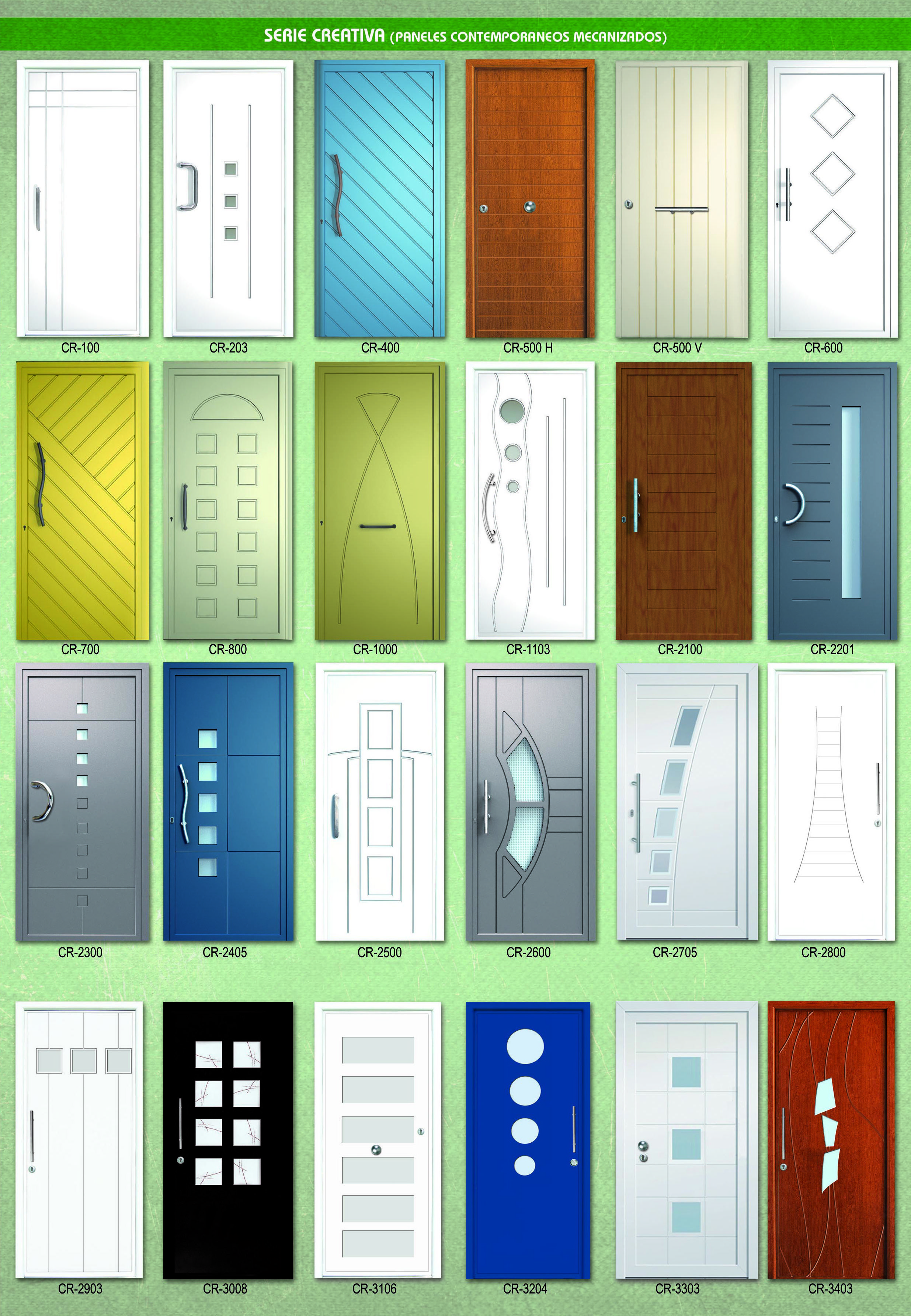 Paneles serie Creativa para puertas de PVC Paneles serie Creativa para puertas de PVC