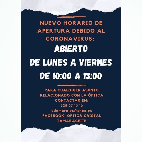Horario Estado de Alarma: Catálogo de Atención al Cliente Horario Estado de Alarma: Catálogo de Atención al Cliente