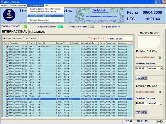 Software de gestión de transmisión Navtex: Productos de Invelco Software de gestión de transmisión Navtex: Productos de Invelco
