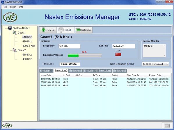 Software de gestión de transmisión Navtex: Productos de Invelco Software de gestión de transmisión Navtex: Productos de Invelco