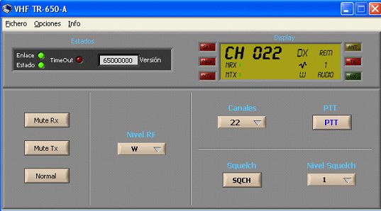 TR-650-A VHF Transceiver Control Software: Productos de Invelco TR-650-A VHF Transceiver Control Software: Productos de Invelco
