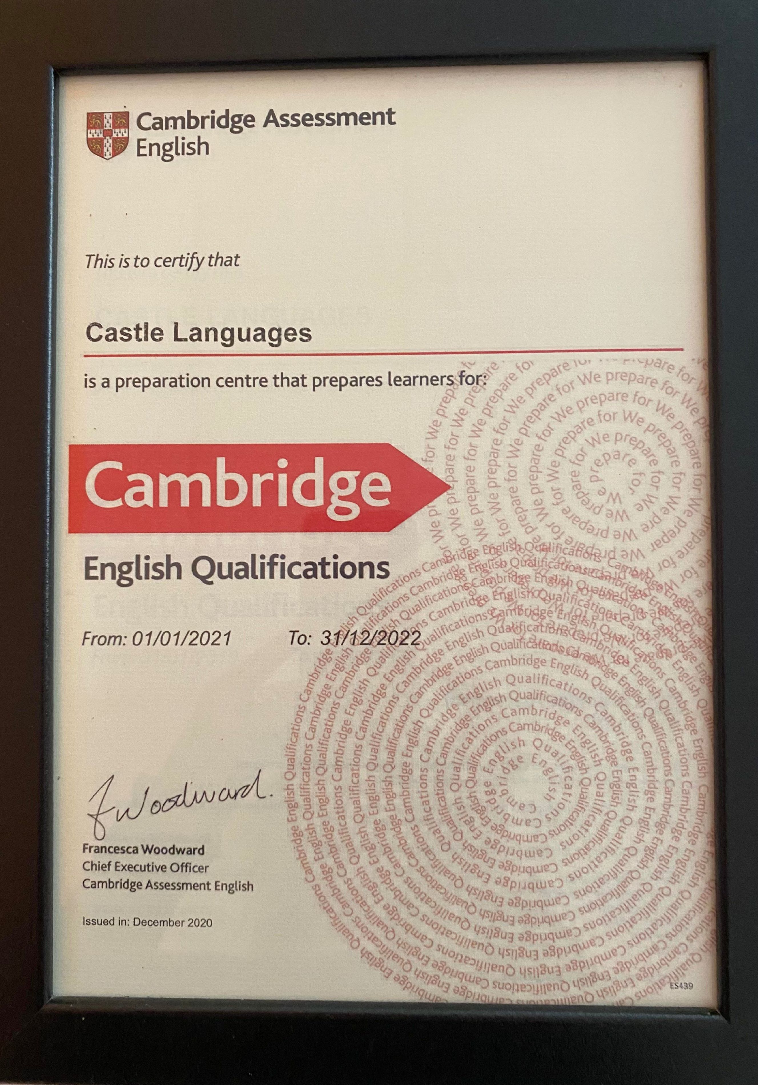 Preparación examenes de Cambridge: Servicios de Castle Languages