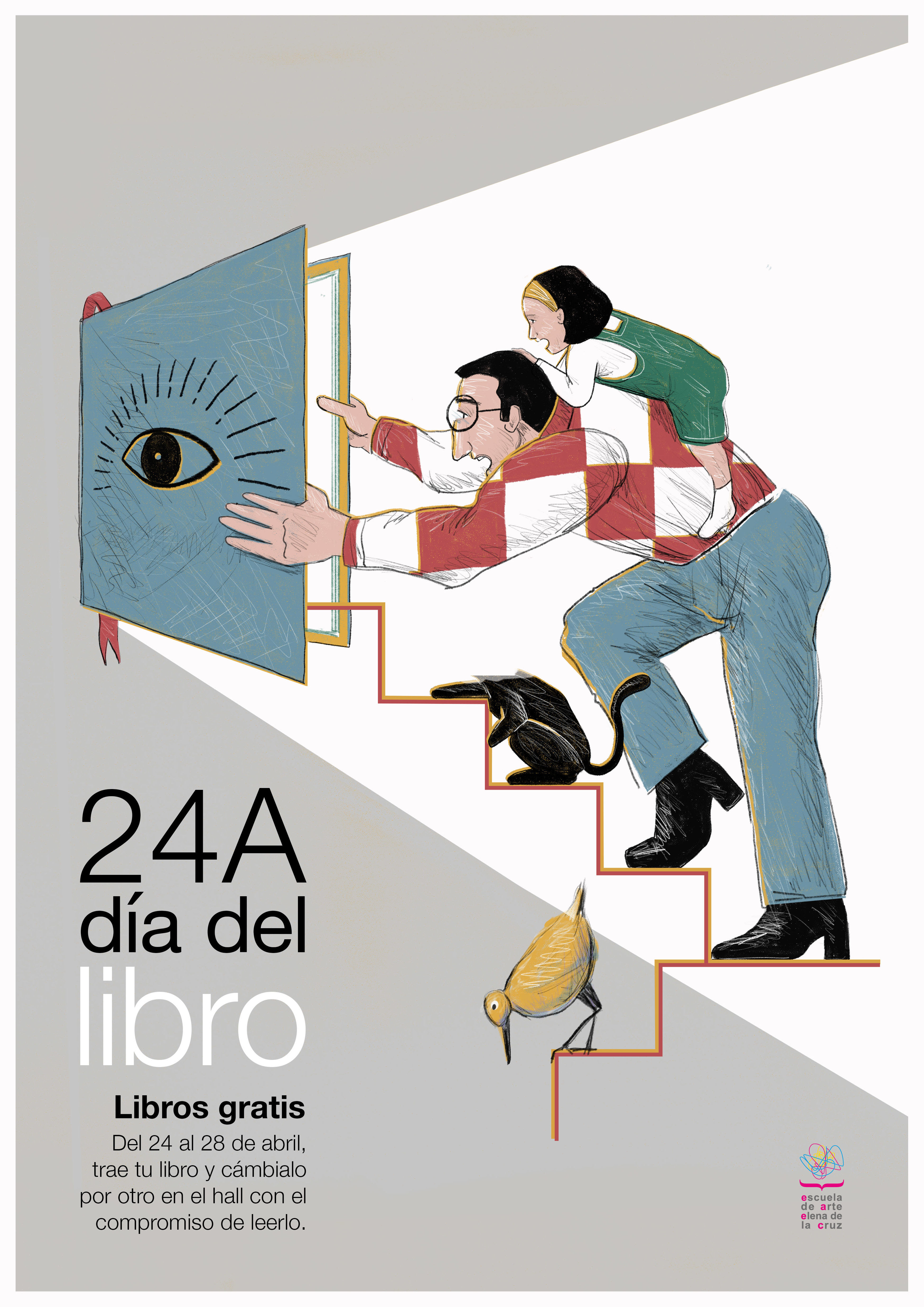 Cartel día del libro 2023 _ Autor: José Luis Ortega Girón