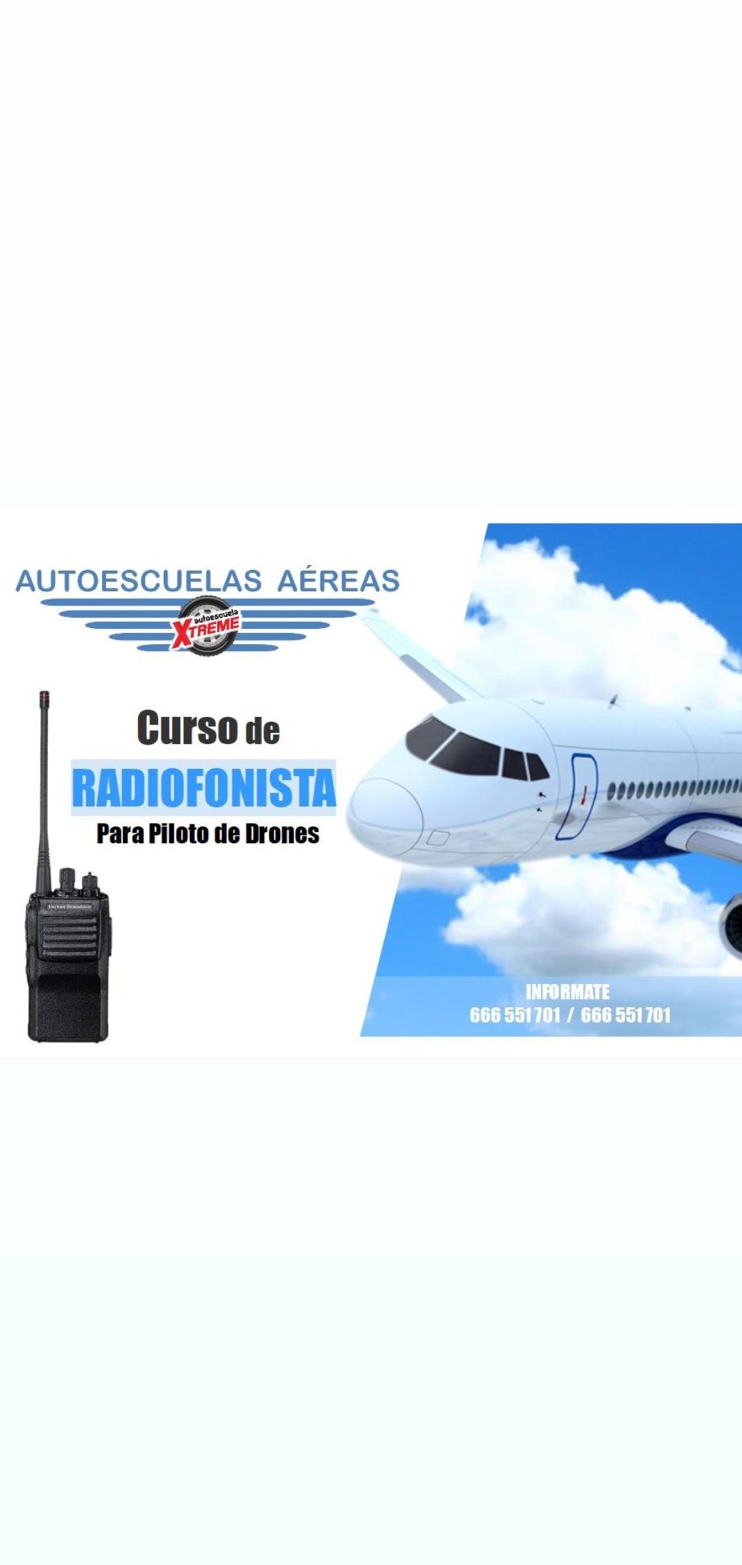 Curso de Radiofonista para piloto de drones en Madrid centro Curso de Radiofonista para piloto de drones en Madrid centro