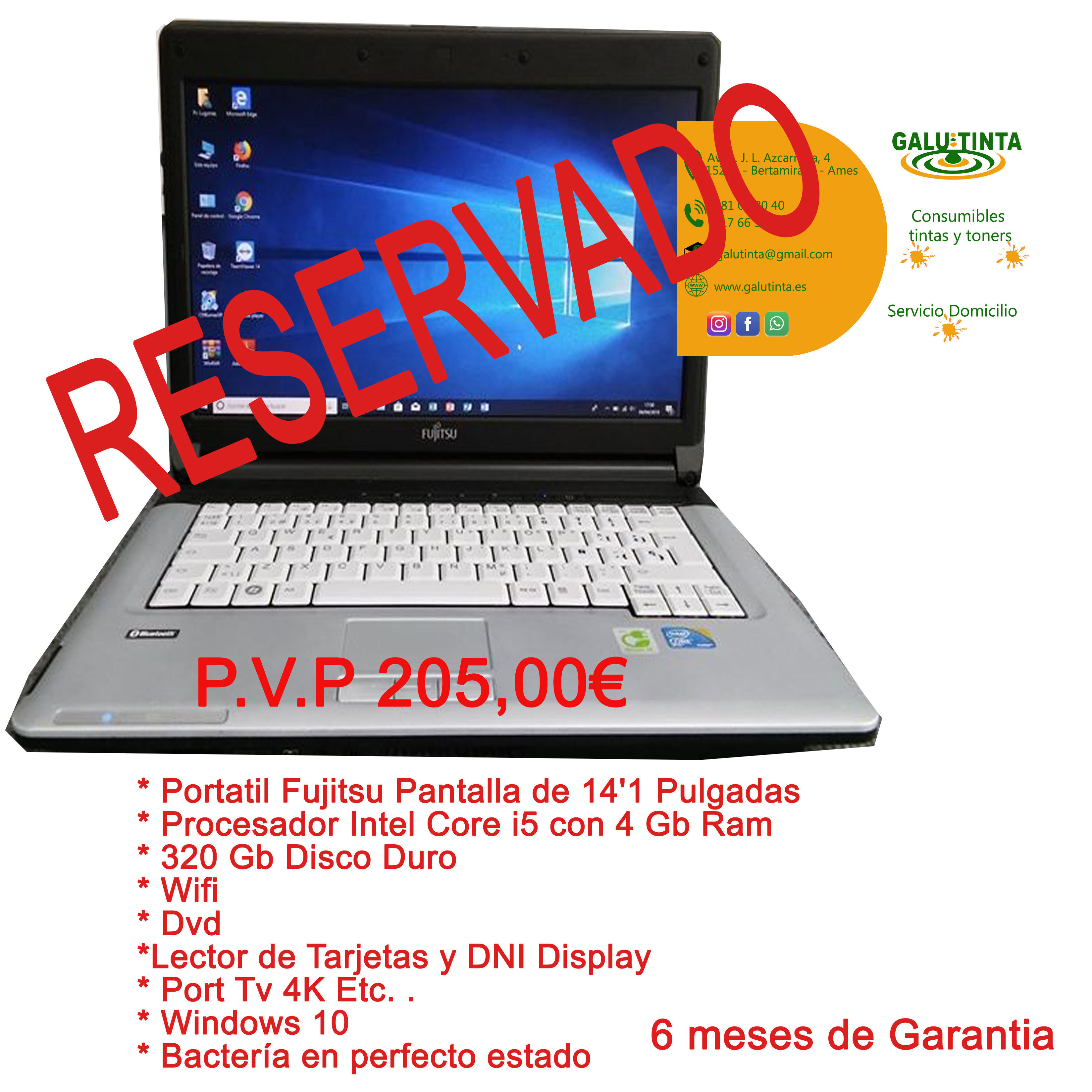 PORTATIL FUJITSU PORTATIL FUJITSU
