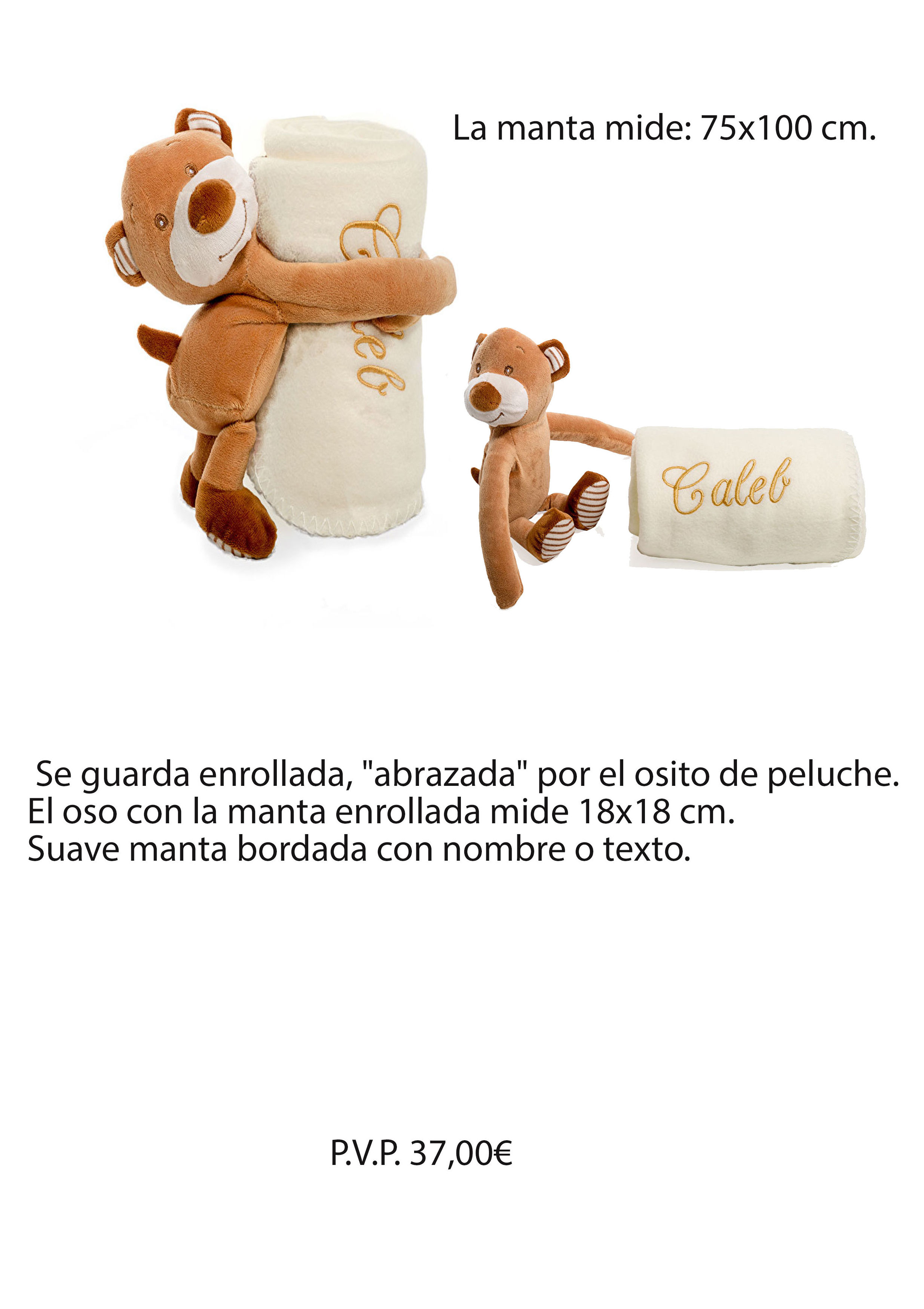 Manta osito peluche Manta osito peluche