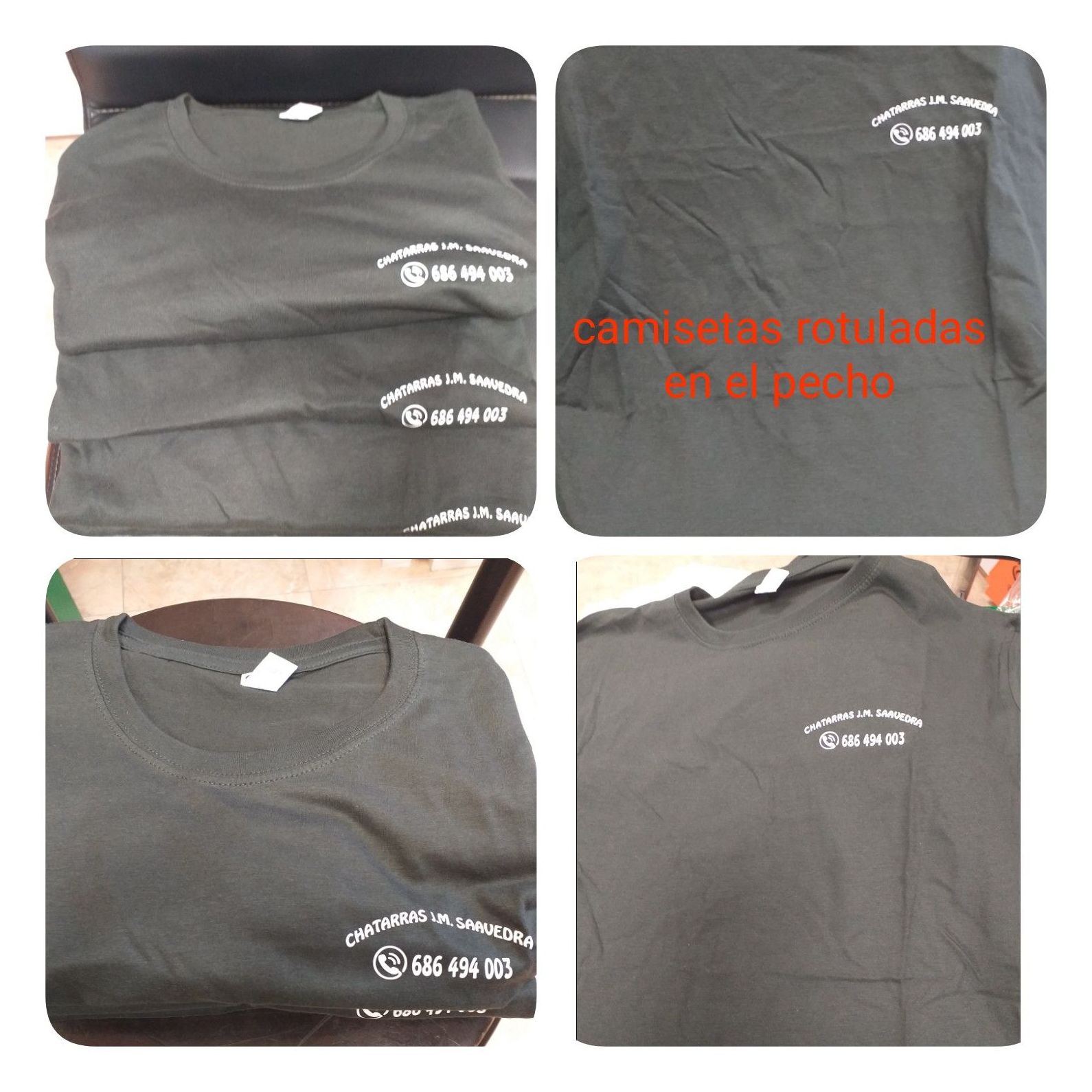 camisetas cuello reforzado rotuladas en pecho camisetas cuello reforzado rotuladas en pecho