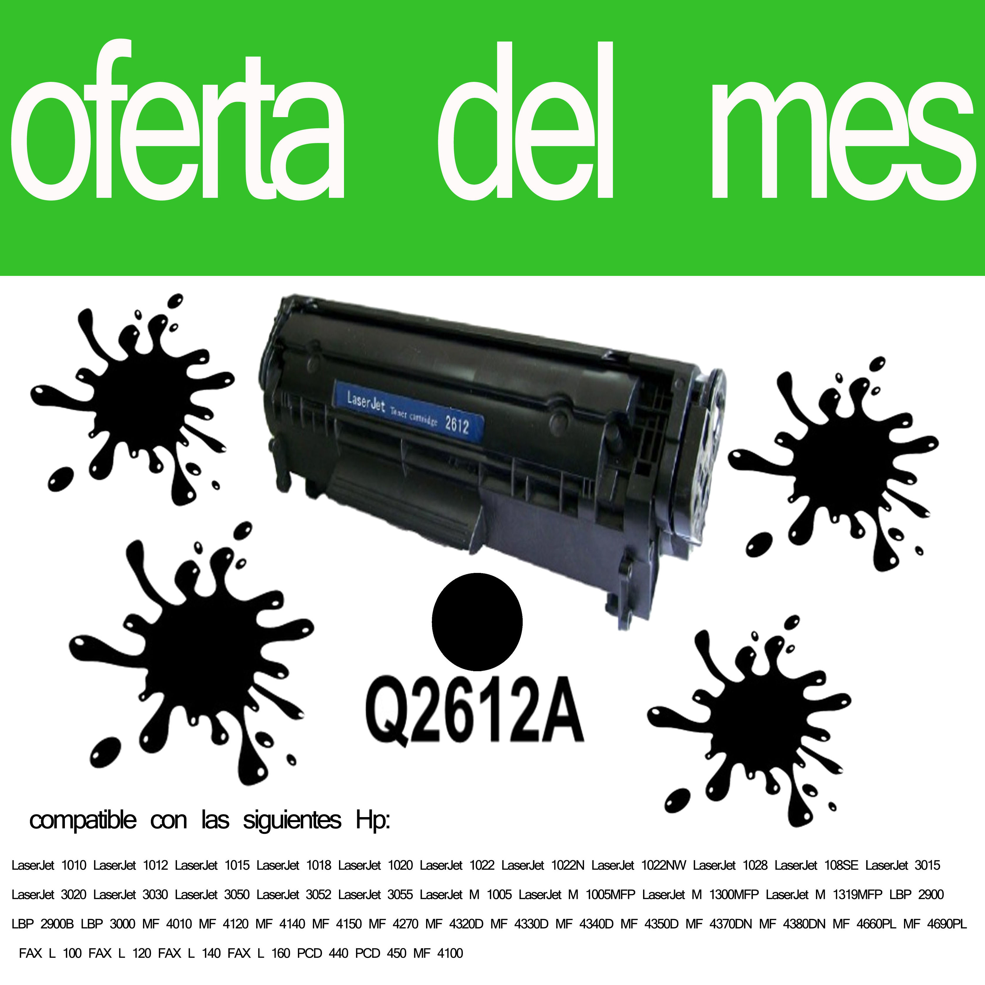 toner Q2612A compatible toner Q2612A compatible