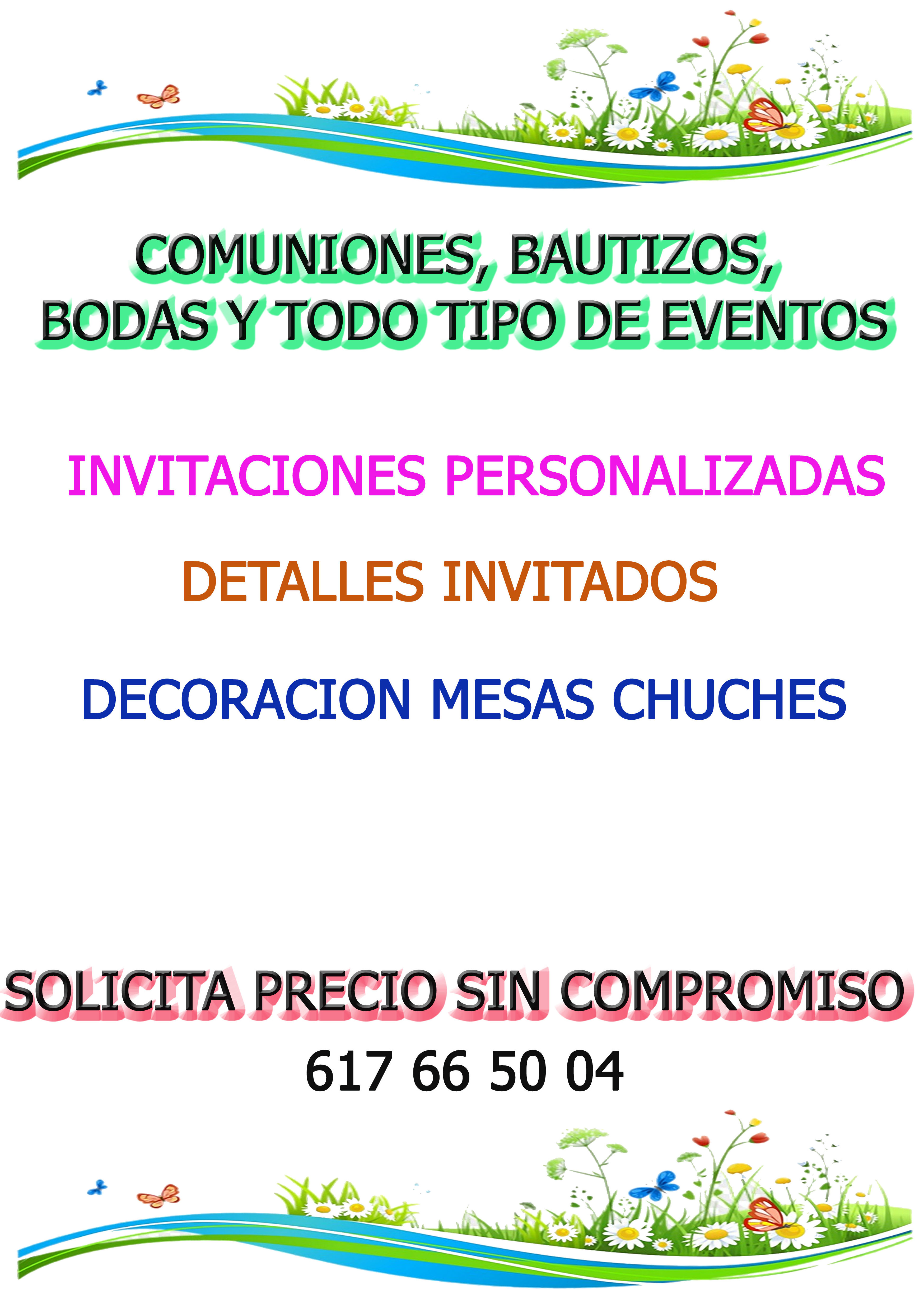comuniones, bautizos y todo tipo de eventos comuniones, bautizos y todo tipo de eventos