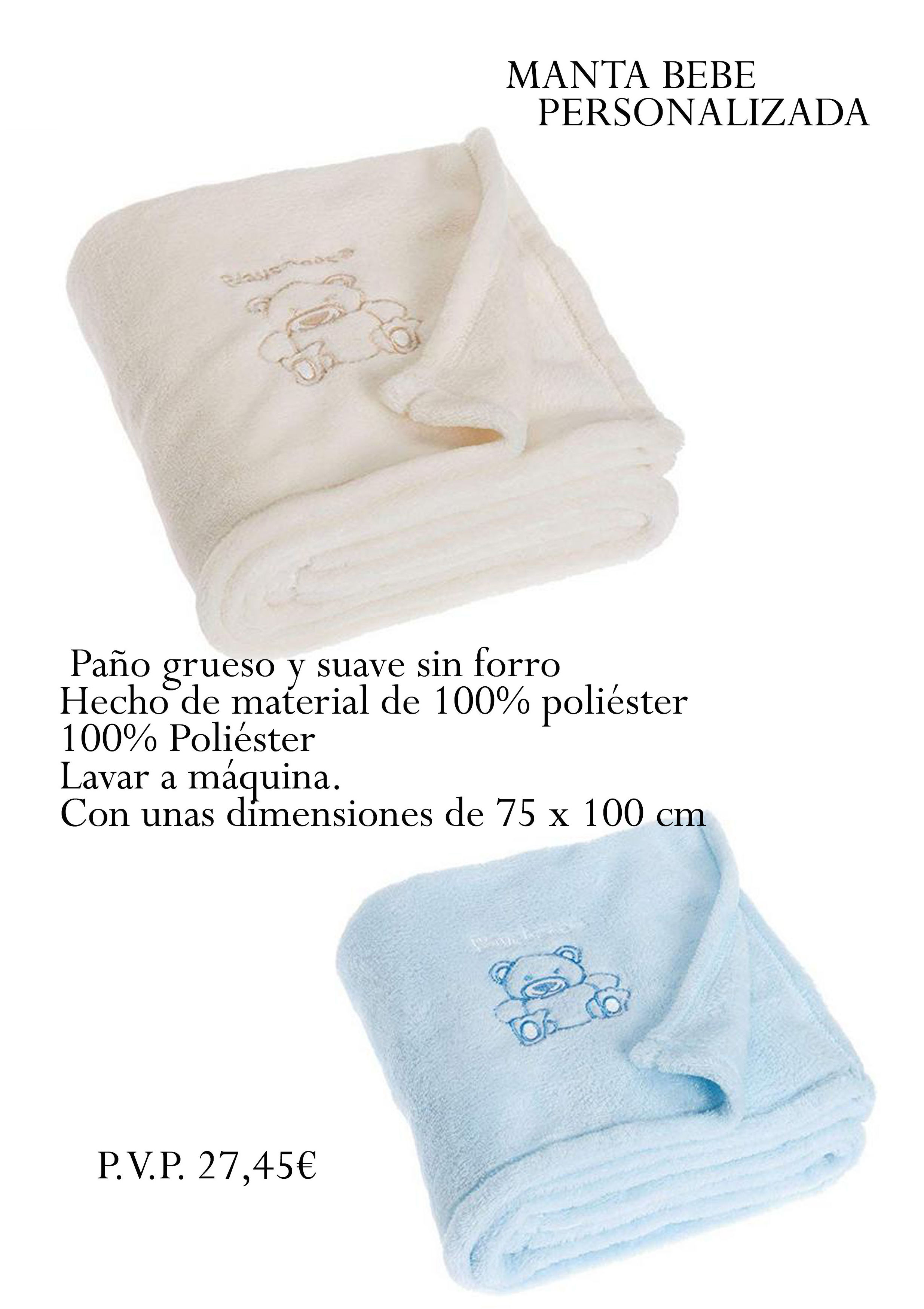Manta 100% poliester Manta 100% poliester