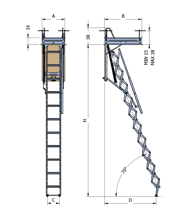Escaleras para techos en Bizkaia: PRODUCTOS de CARPINTERIA MAZUSTEGUI S.L Escaleras para techos en Bizkaia: PRODUCTOS de CARPINTERIA MAZUSTEGUI S.L