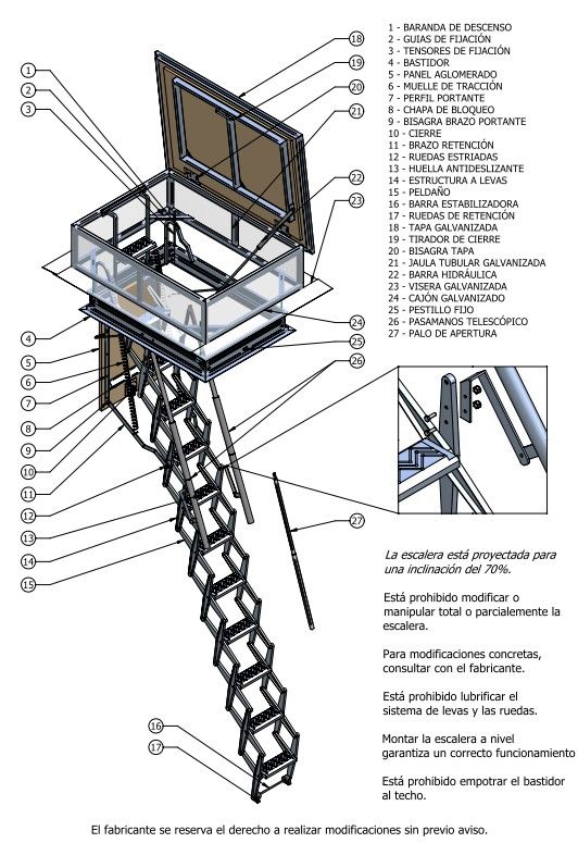 Flexa terraza (datos técnicos) Flexa terraza (datos técnicos)