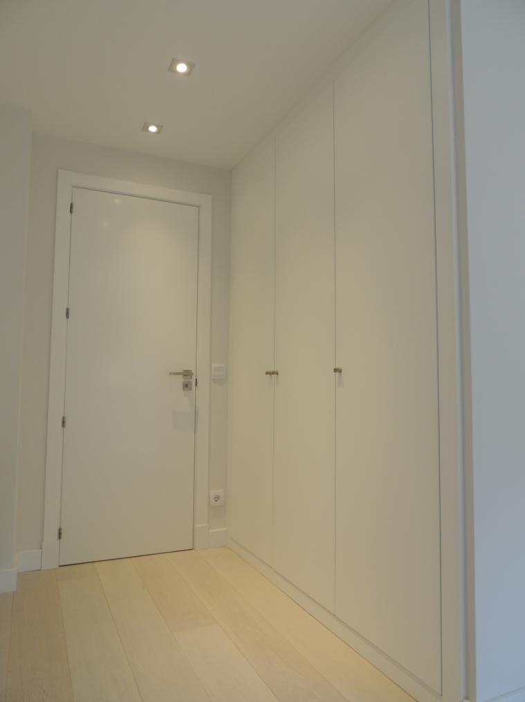 Armario y puertas lacados.