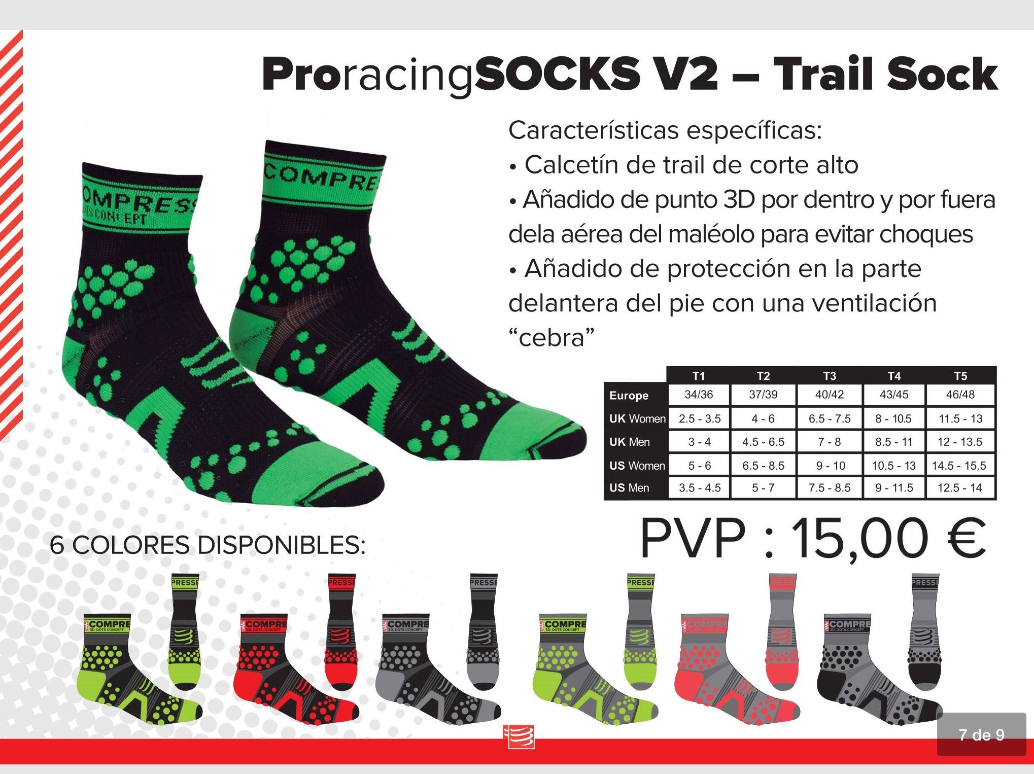 Calcetín técnico pro racing socks v2 - trail sock: TIENDA ONLINE de Ortopedia La Fama }}