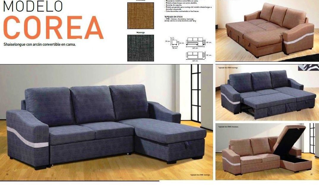 Corea. Sofá chaiselongue cama Corea. Sofá chaiselongue cama