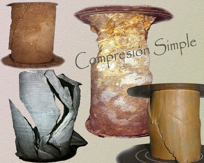 Compresión simple sobre muestras inalteradas de suelos y rocas