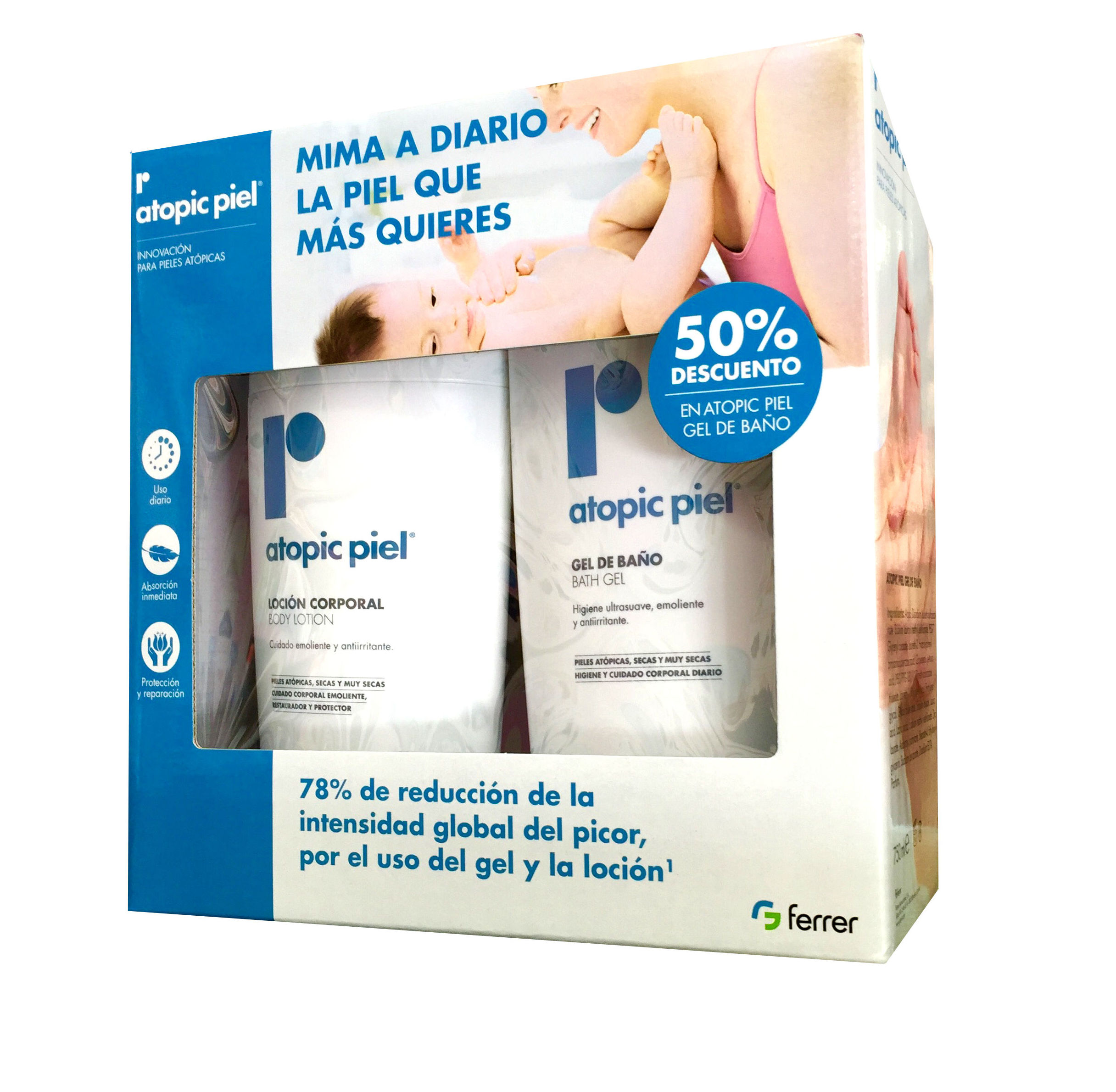 ATOPIC PIEL LOCION CORPORAL 500 ML + GEL DE BAÑO 500 ML: Productos y Servicios de Farmacia-Ortopedia Can Parellada ATOPIC PIEL LOCION CORPORAL 500 ML + GEL DE BAÑO 500 ML: Productos y Servicios de Farmacia-Ortopedia Can Parellada