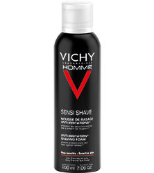 VICHY HOMME ESPUMA PIEL SENSIBLE: Productos y Servicios de Farmacia-Ortopedia Can Parellada VICHY HOMME ESPUMA PIEL SENSIBLE: Productos y Servicios de Farmacia-Ortopedia Can Parellada