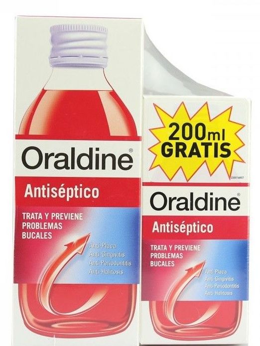 ORALDINE ANTISEPTICO PACK 400ML+200ML: Productos y Servicios de Farmacia-Ortopedia Can Parellada ORALDINE ANTISEPTICO PACK 400ML+200ML: Productos y Servicios de Farmacia-Ortopedia Can Parellada