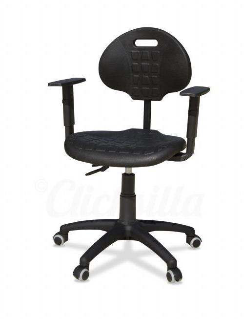 Silla industrial modelo dactilus 2p con brazos regulables en altura Silla industrial modelo dactilus 2p con brazos regulables en altura