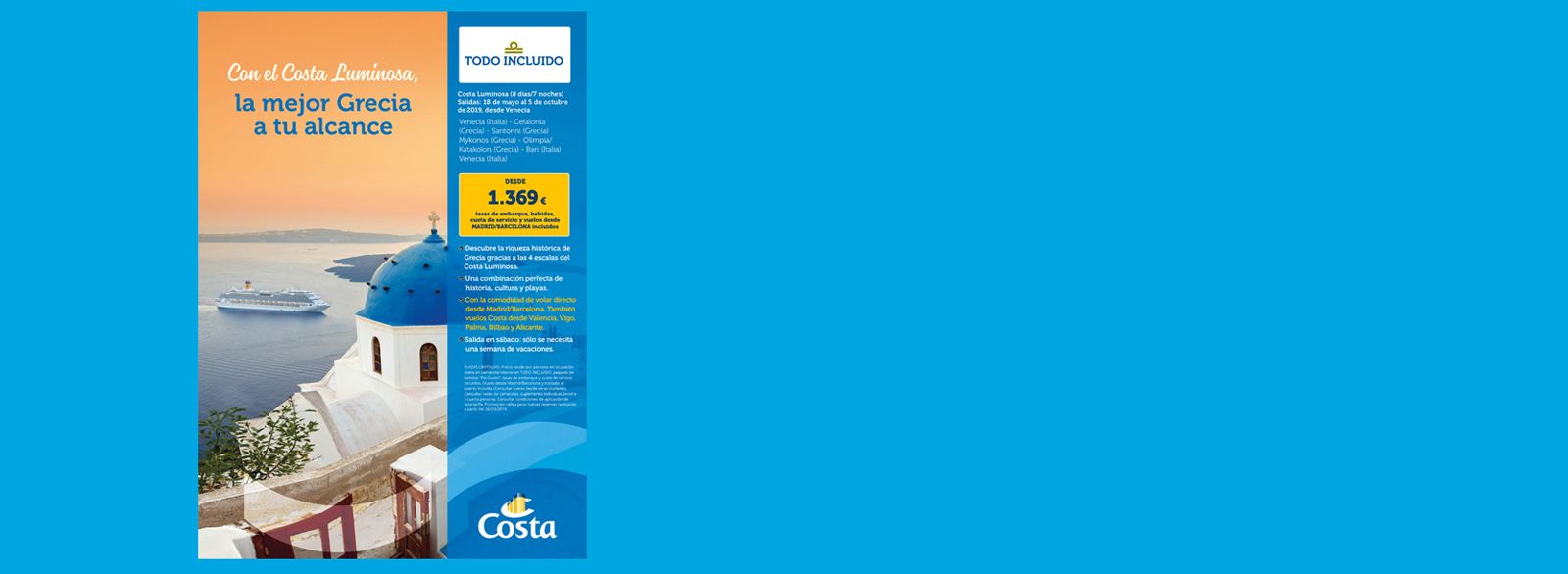 Costa Luminosa: Contrata tu viaje de Viajes Iberplaya Costa Luminosa: Contrata tu viaje de Viajes Iberplaya