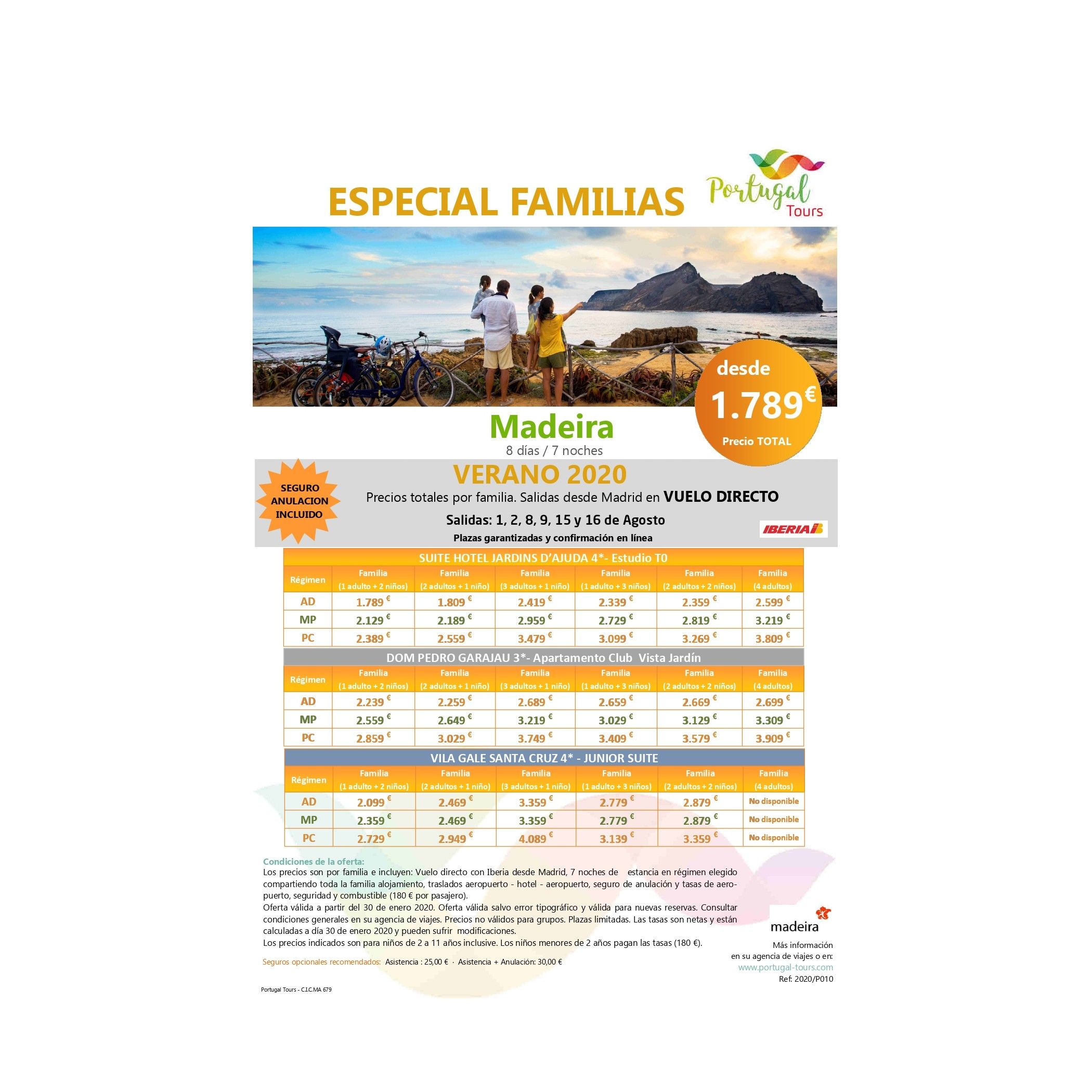 Especial familia. Portugal Tour Verano 2020: Contrata tu viaje de Viajes Iberplaya Especial familia. Portugal Tour Verano 2020: Contrata tu viaje de Viajes Iberplaya